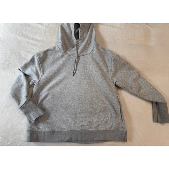Free People Movement Hoodie Gray Marl Cotton Sweatshirt Size XS Oversized - Picture 2 of 11